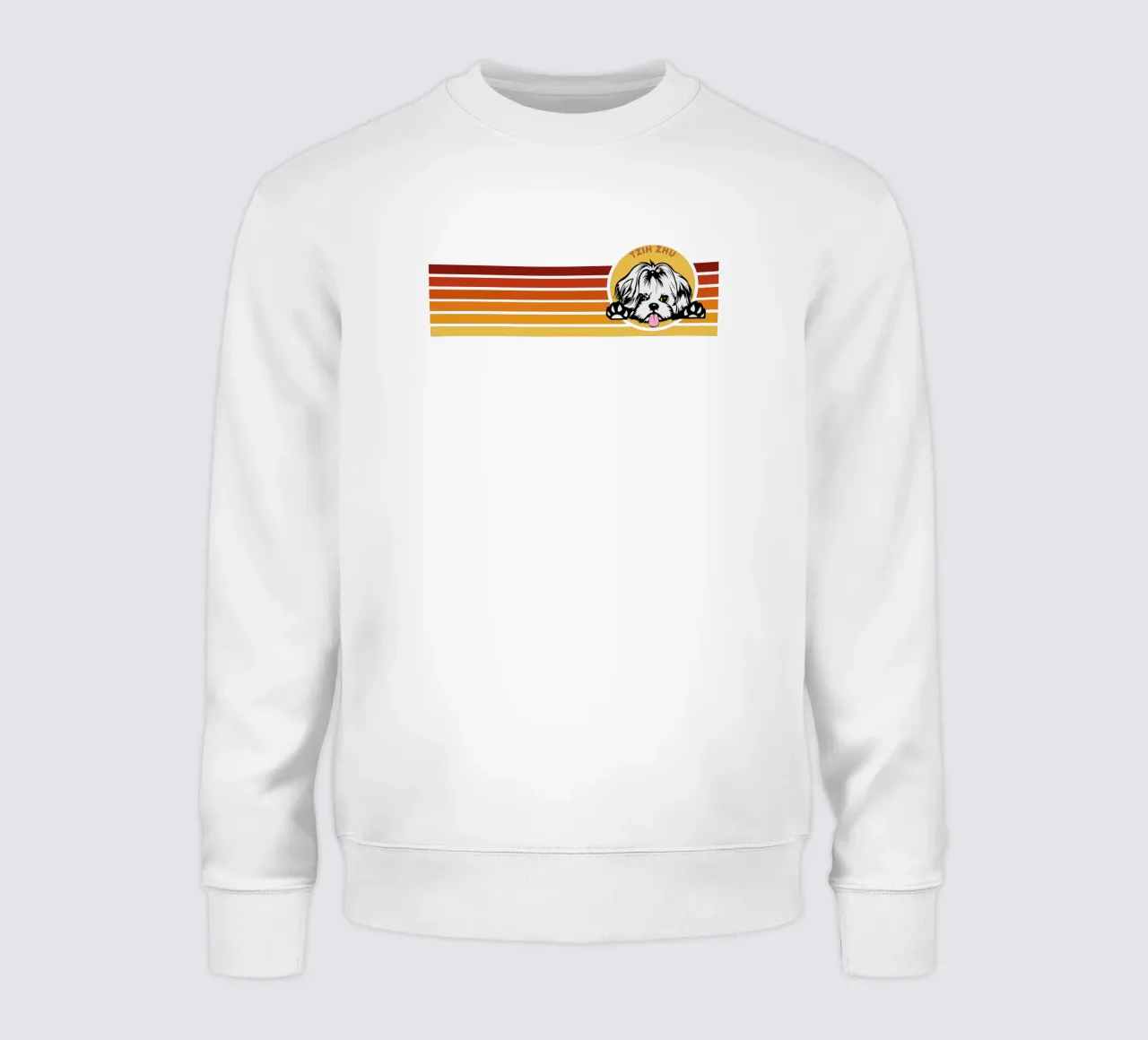 Linie Retro-Design TZIH ZHU Sweatshirt von ririedis
