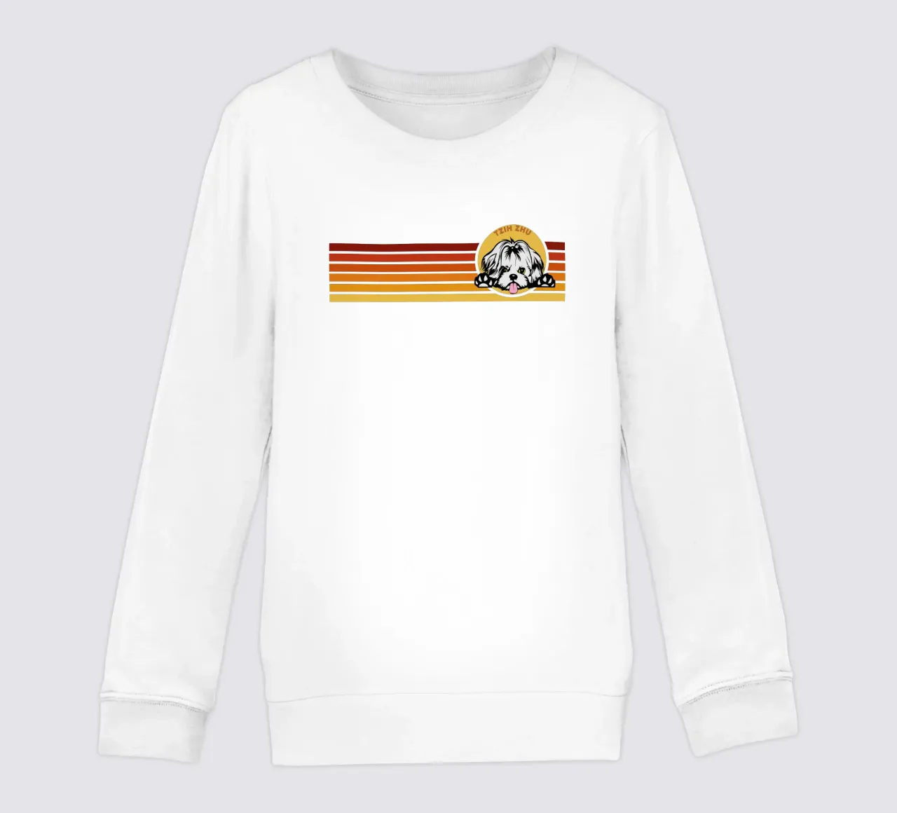 line retro design TZIH ZHU felpa bambino da ririedis