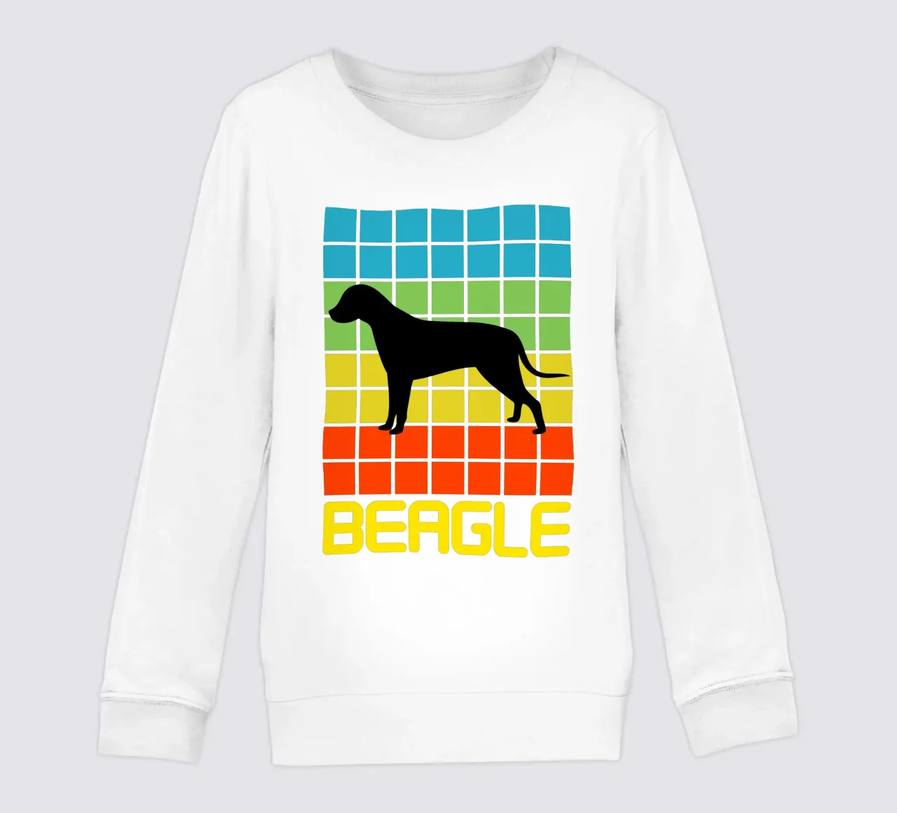 BEAGLE QUADRATO RETRÒ felpa bambino da ririedis