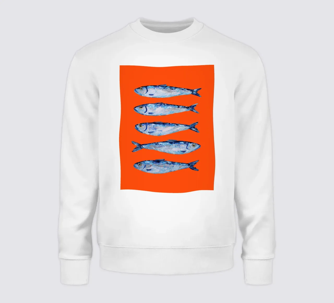 Sardines on Orange felpa da Alice Straker