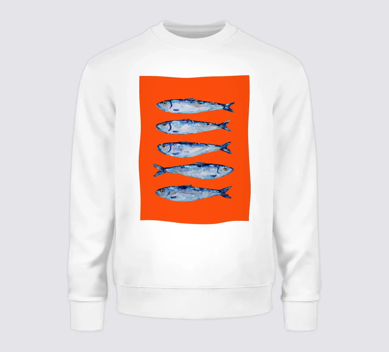 Sardines on Orange felpa da Alice Straker