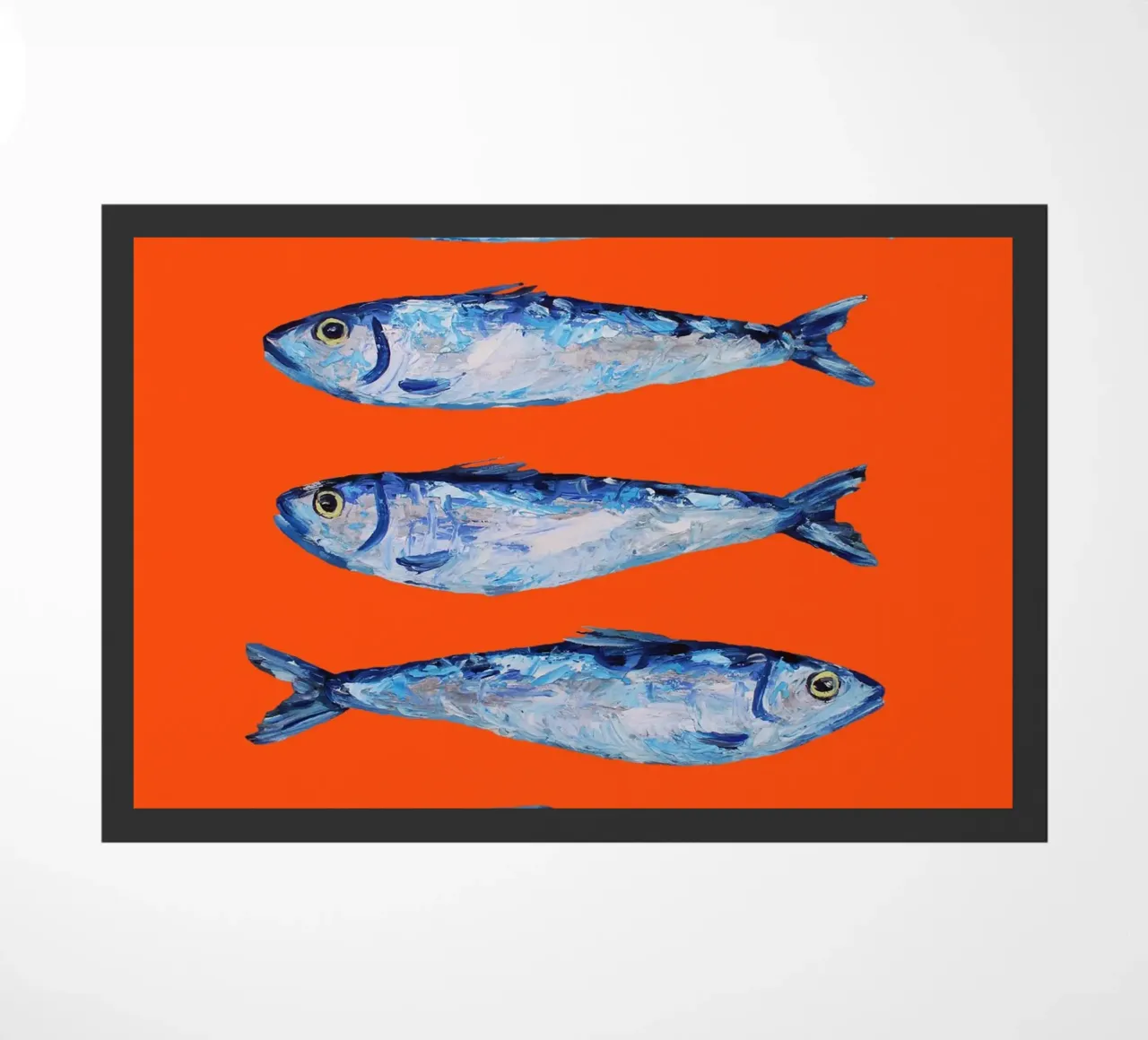 Sardines on Orange zerbino da Alice Straker