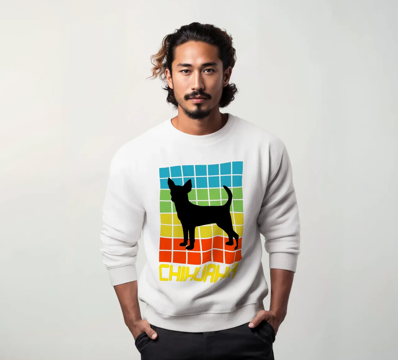 SQUARE RETRO CHIHUAHUA felpa da ririedis