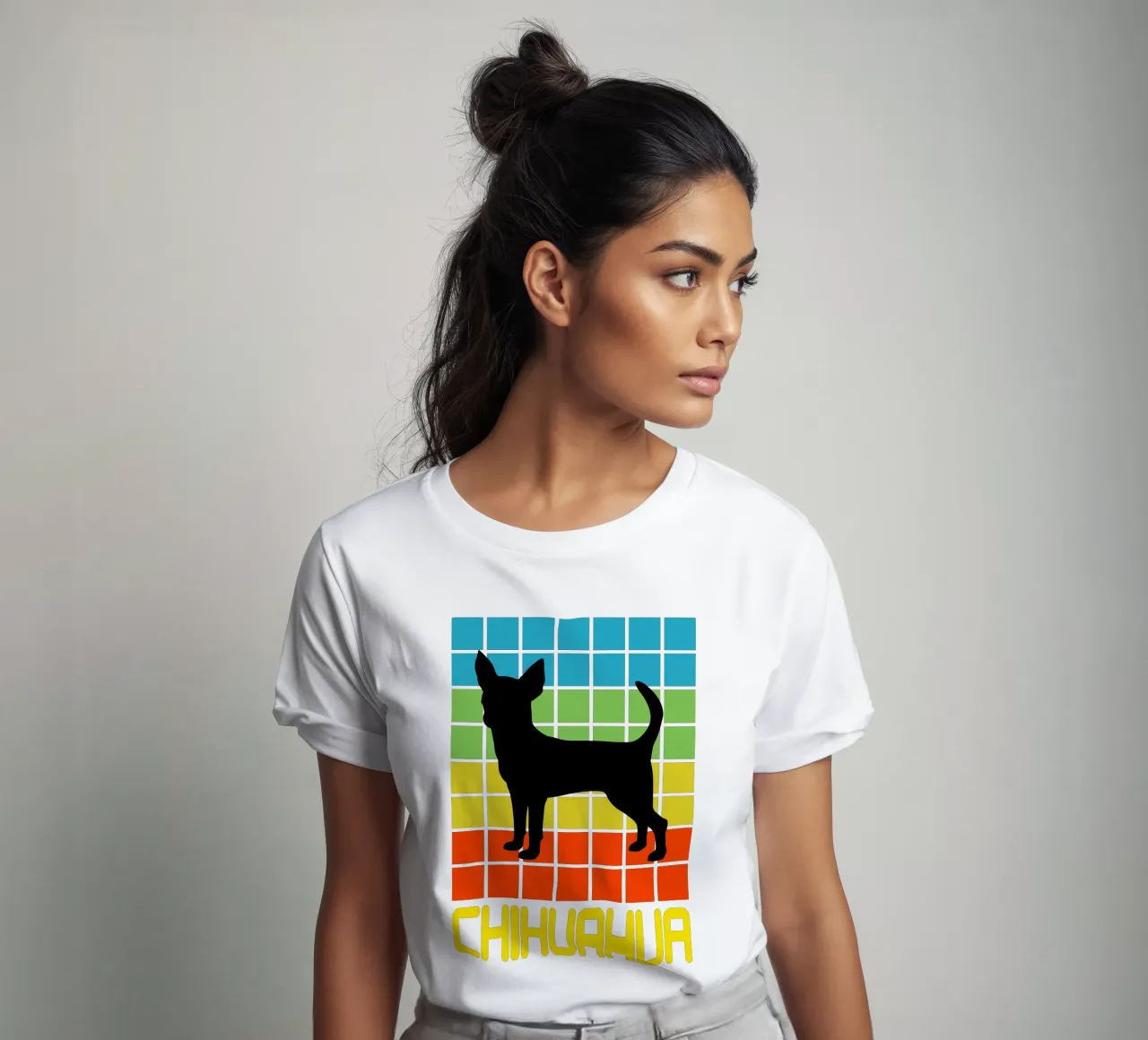 SQUARE RETRO CHIHUAHUA t-shirt da ririedis