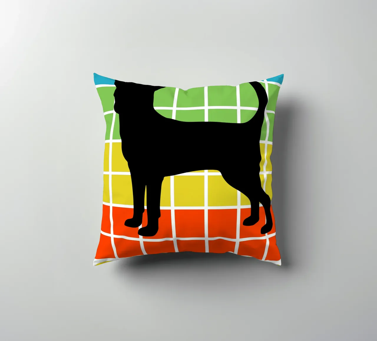 SQUARE RETRO CHIHUAHUA cuscino da ririedis