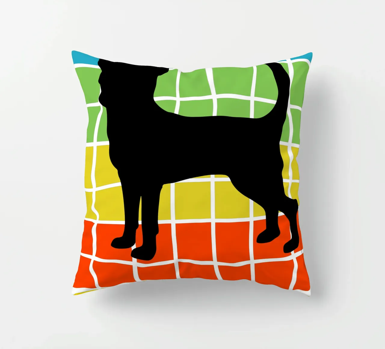 SQUARE RETRO CHIHUAHUA cuscino da ririedis