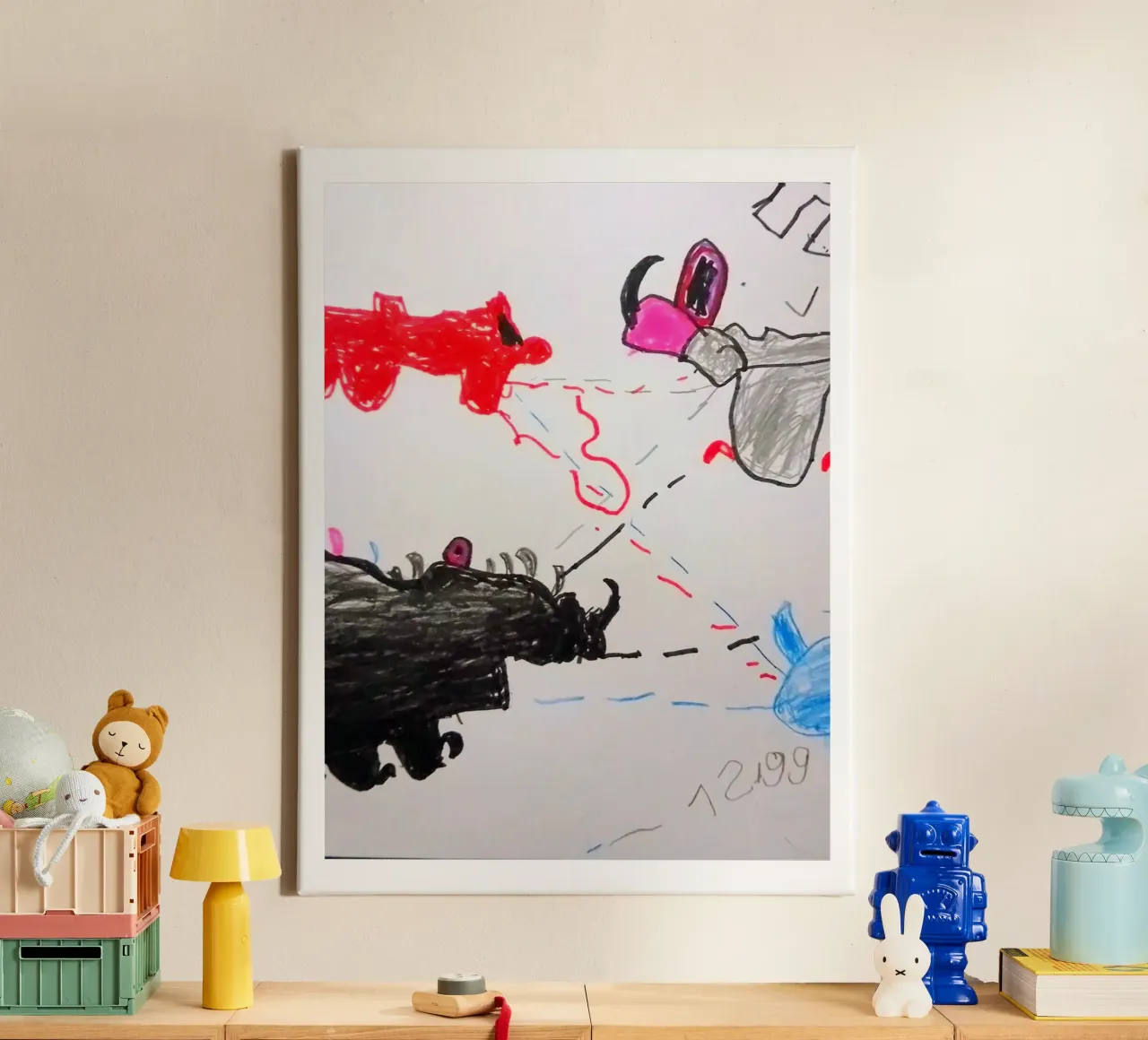 Monsterbild Nummer 2 canvas by Trash is dada Official