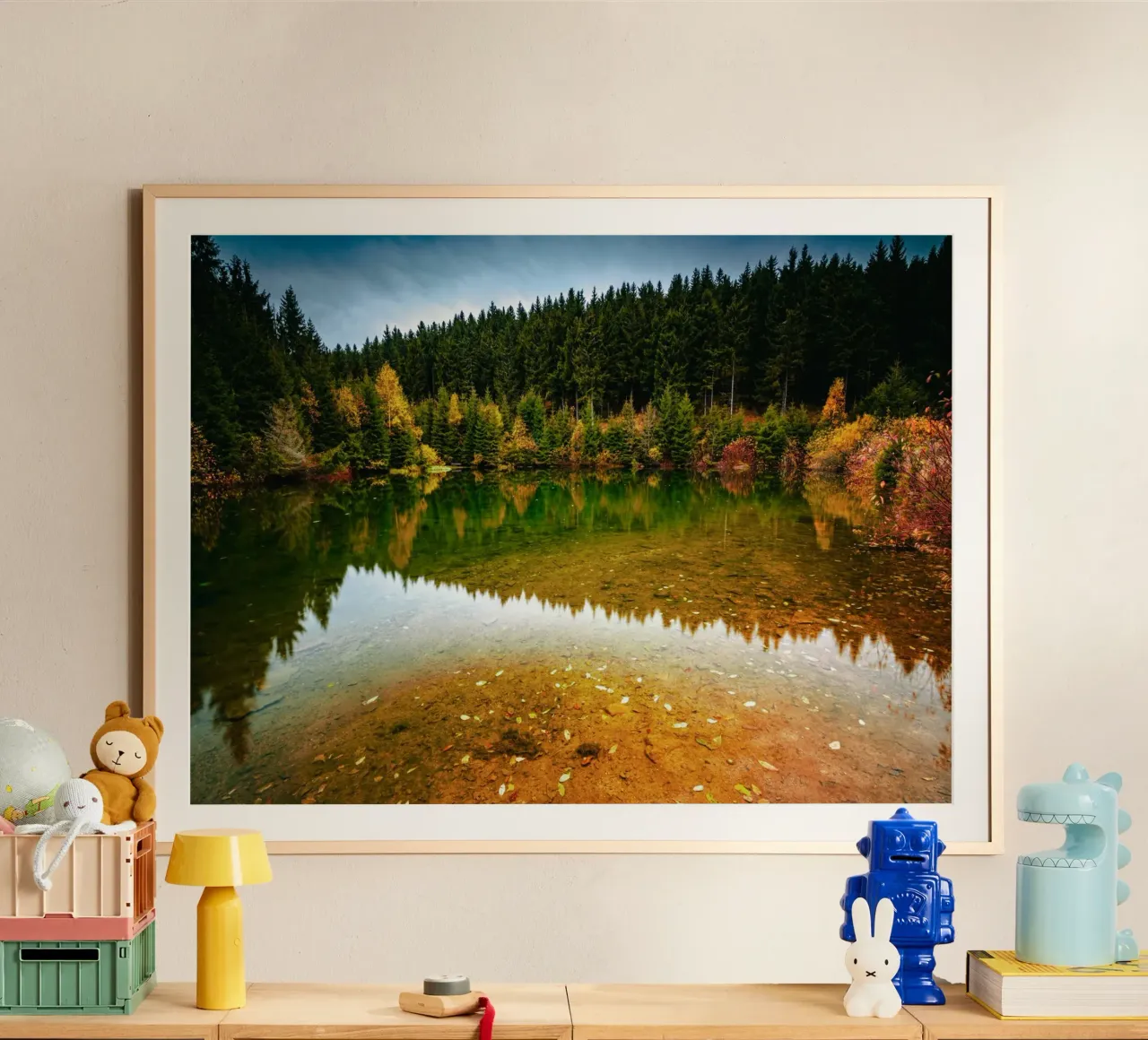 Kleiner See in Oberwiesenthal im Herbst carta hahnemühle da Marcus Beckert | Fotografie