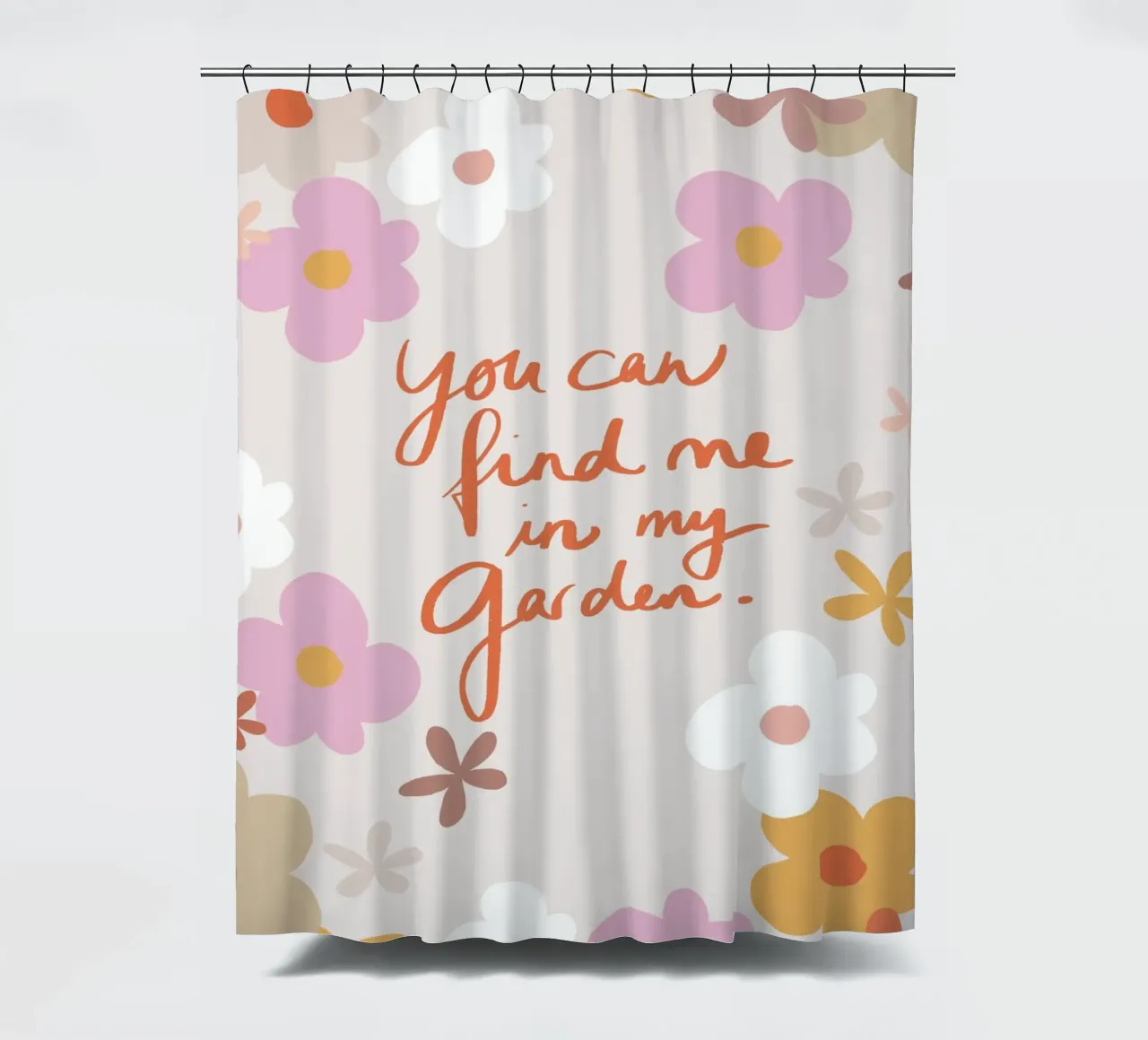 You Can Find Me In My Garden 1X tenda da doccia da Studio Memb