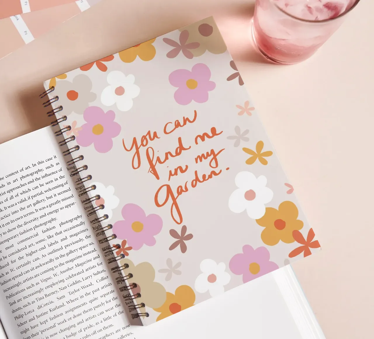 You Can Find Me In My Garden 1X spiral notebook by Studio Memb