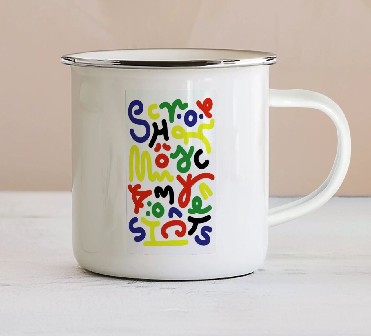 Schön Color tazza in smalto da Jan Luzar