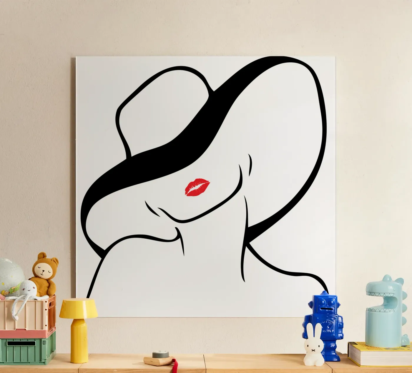 WOMEN and HAT Acryl-Glas von ririedis