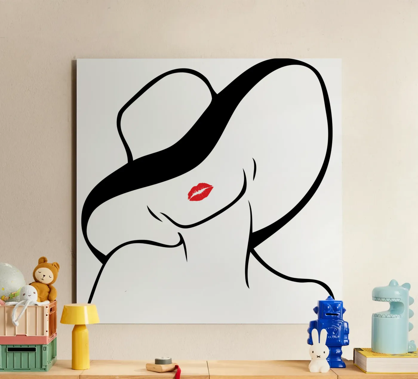 WOMEN and HAT alluminio dibond da ririedis