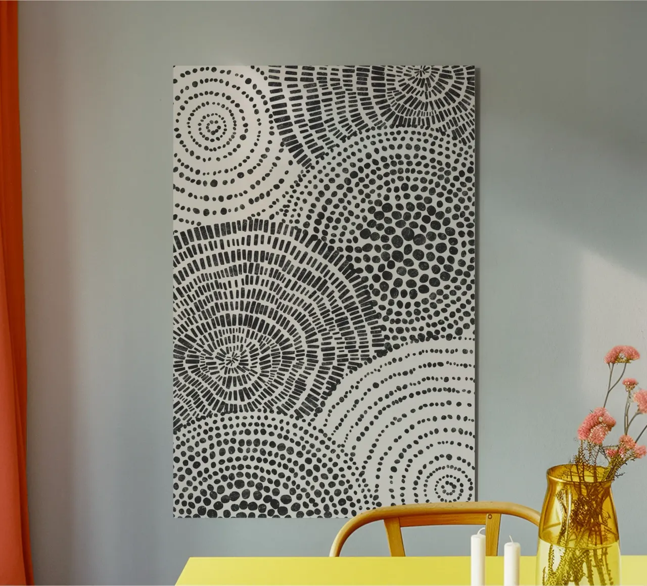 Gatti e puntini - Collezione Circle alluminio dibond da The Artcircle