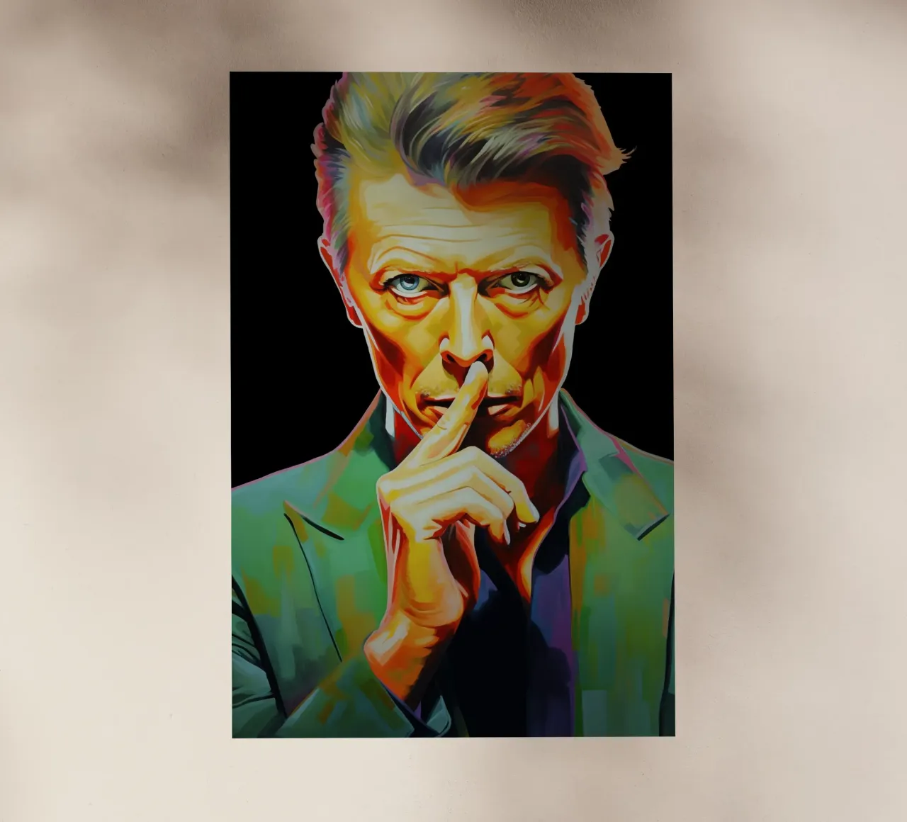 David Bowie, Stella eterna nera pellicola backlit da Carinaprint