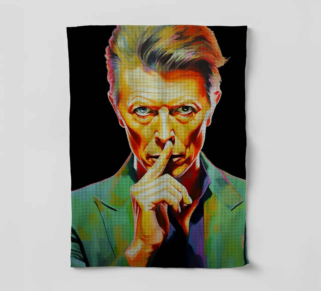David Bowie, Eternal Star noir torchon de Carinaprint