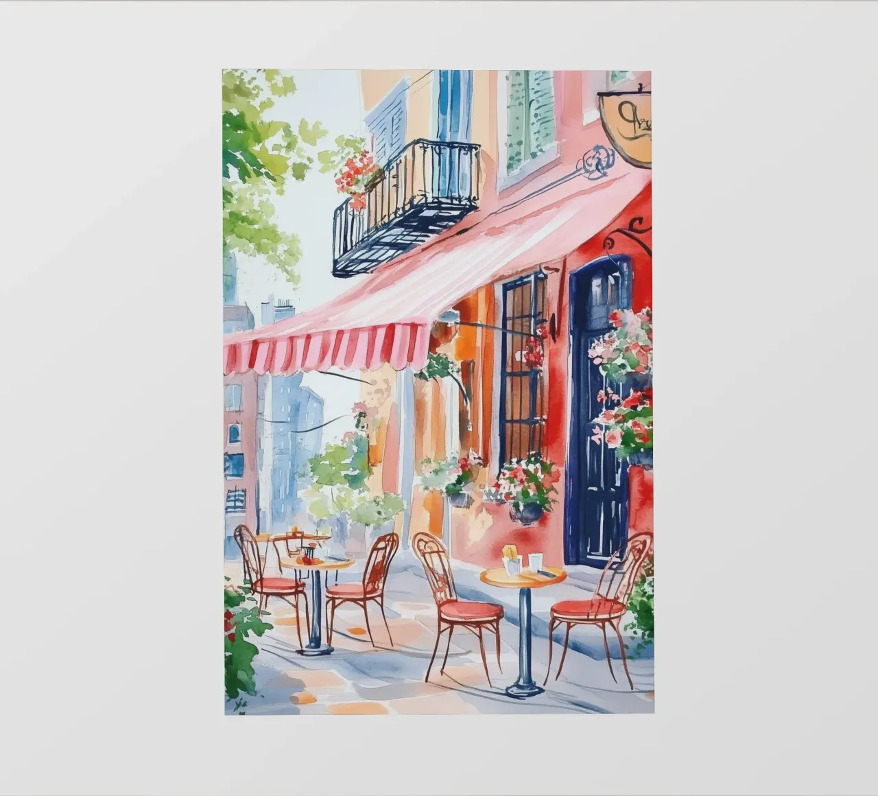 Pittura per caffetteria pellicola backlit da Melloi Art Print