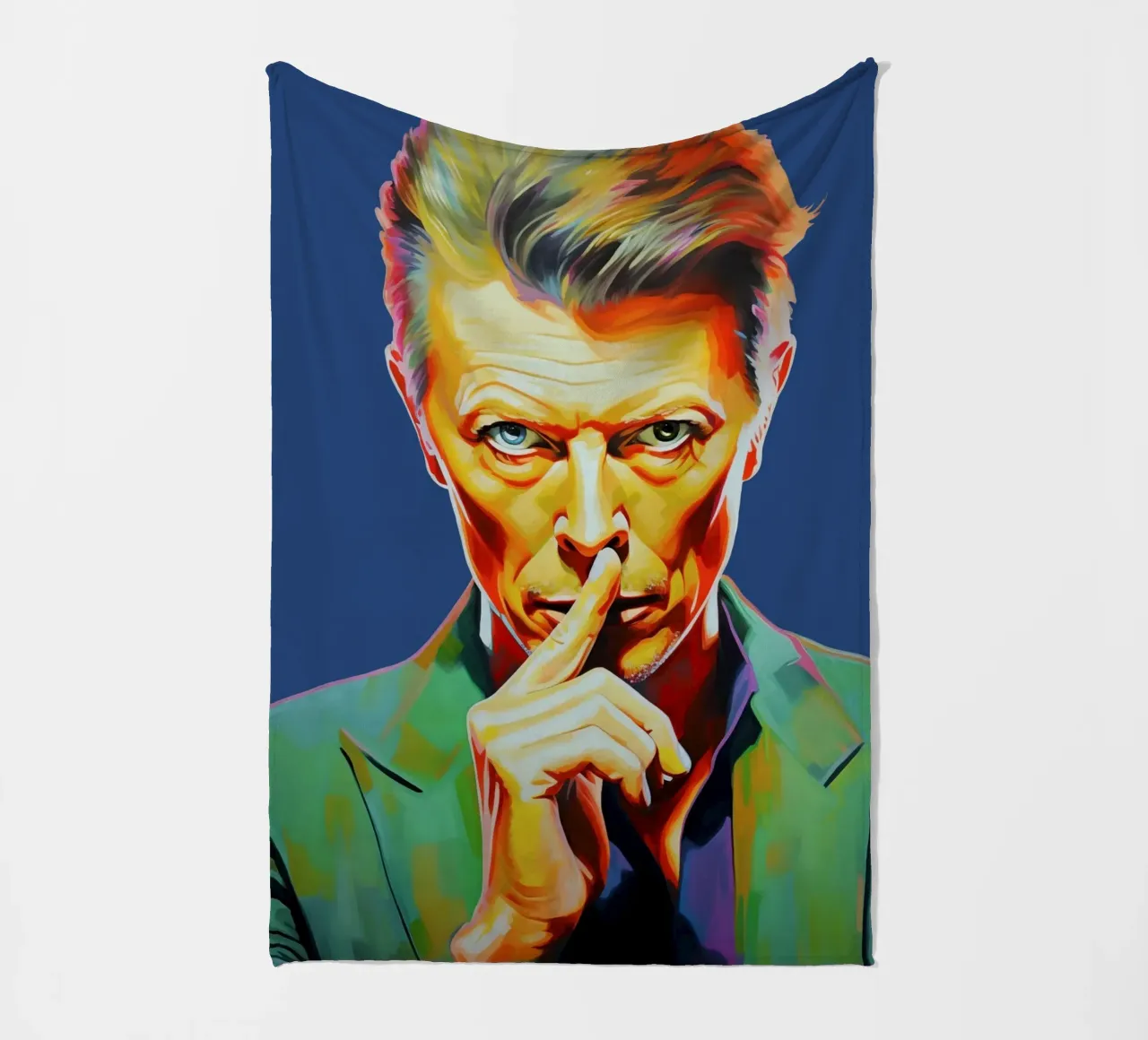 David Bowie, Stella eterna blu coperta in pile da Carinaprint
