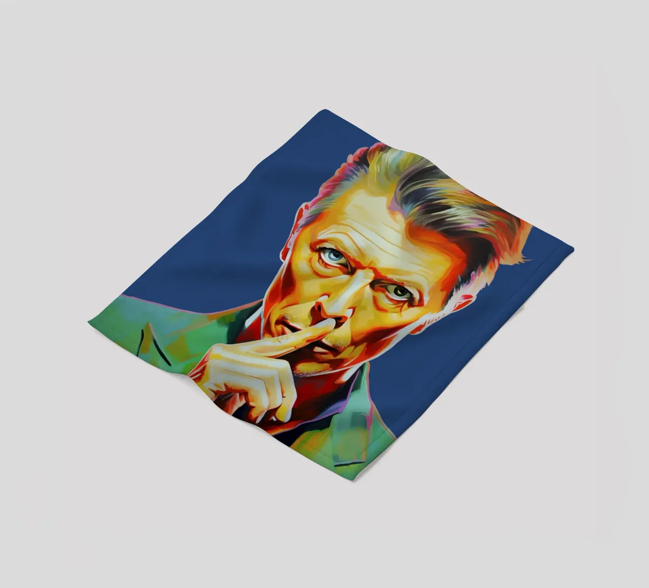 David Bowie, Stella eterna blu coperta in pile da Carinaprint