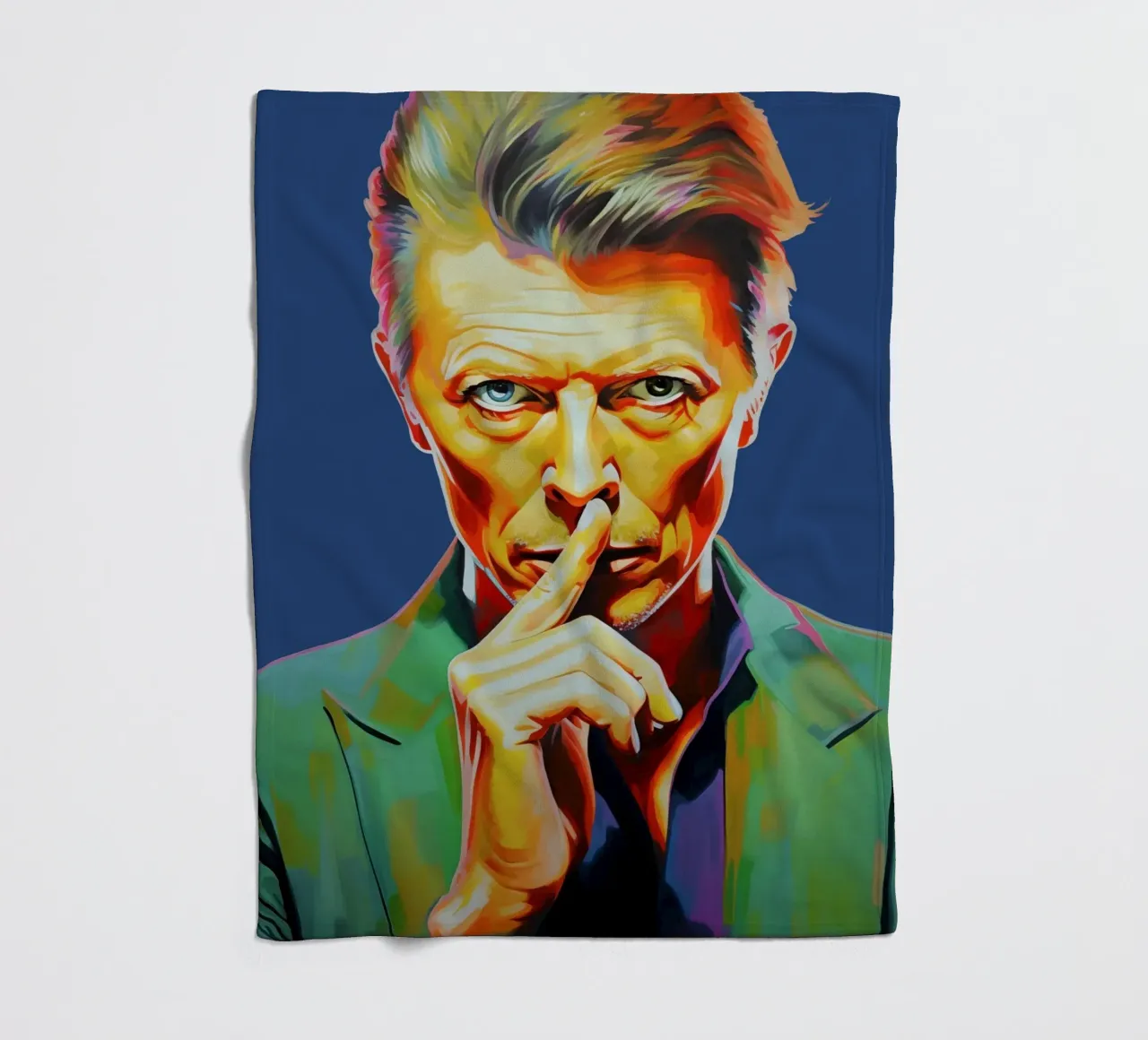 David Bowie, Stella eterna blu coperta in pile da Carinaprint