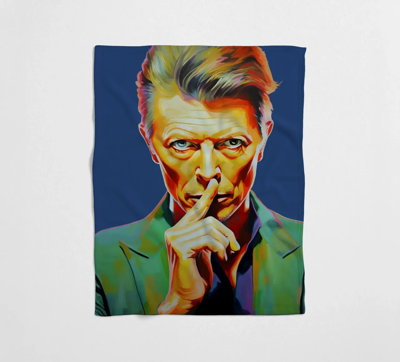 David Bowie, Stella eterna blu coperta in pile da Carinaprint