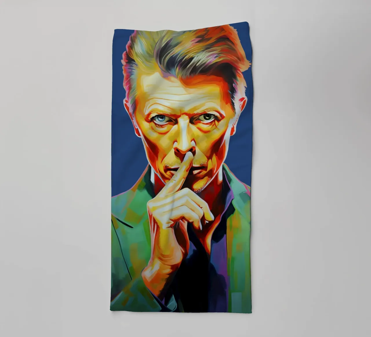 David Bowie, Stella eterna blu asciugamano da bagno da Carinaprint