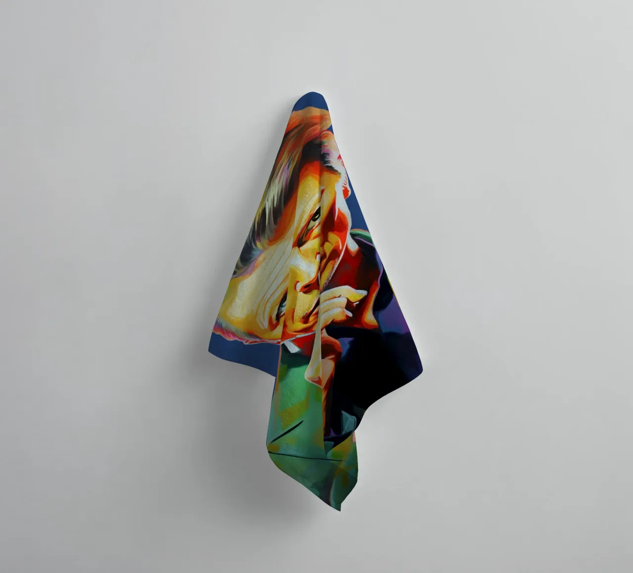 David Bowie, Stella eterna blu asciugamano da bagno da Carinaprint
