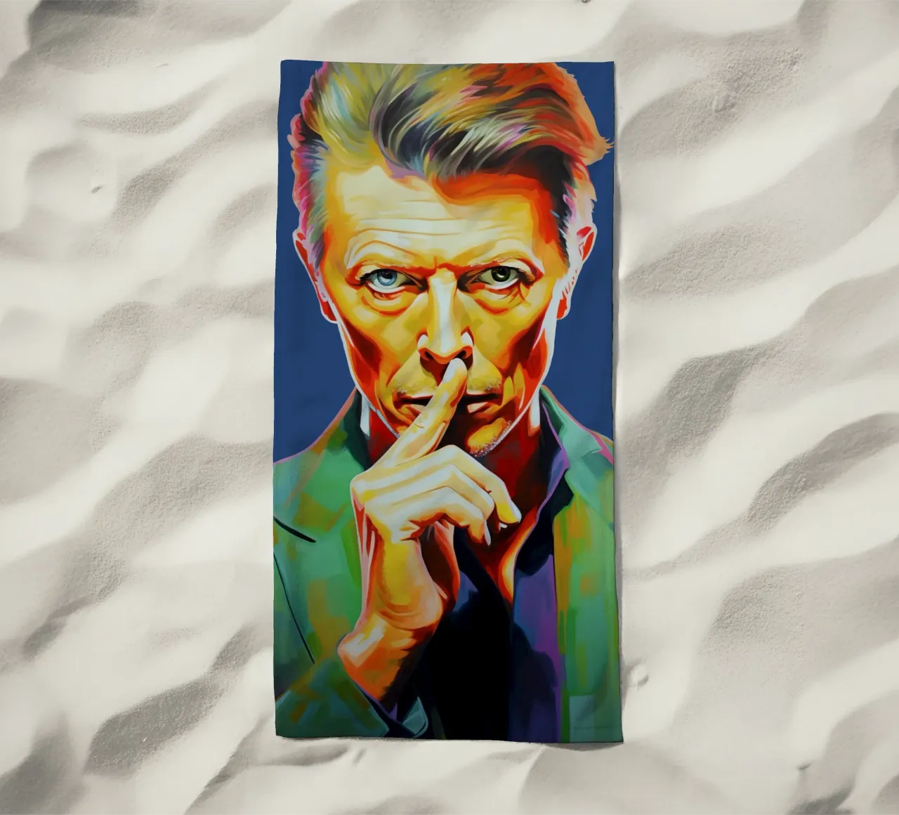 David Bowie, Stella eterna blu telo mare da Carinaprint