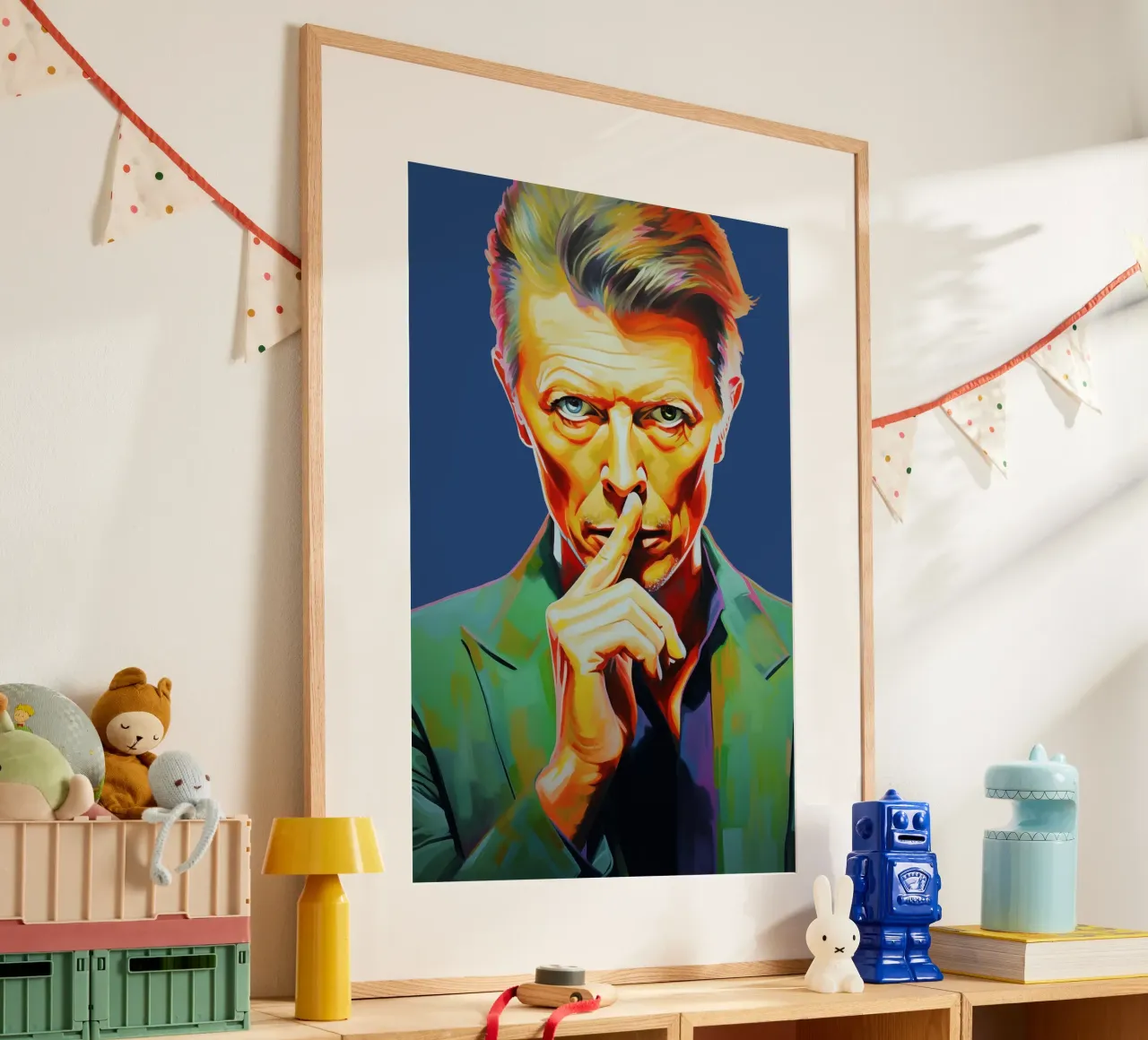 David Bowie, Stella eterna blu carta hahnemühle da Carinaprint