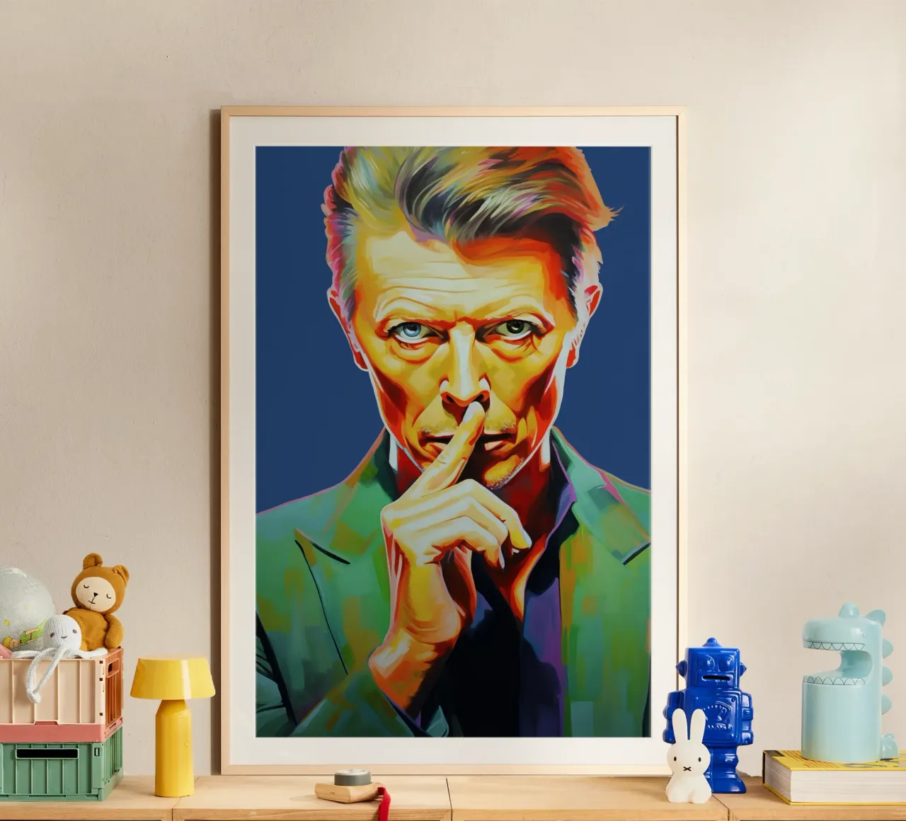 David Bowie, Stella eterna blu carta hahnemühle da Carinaprint