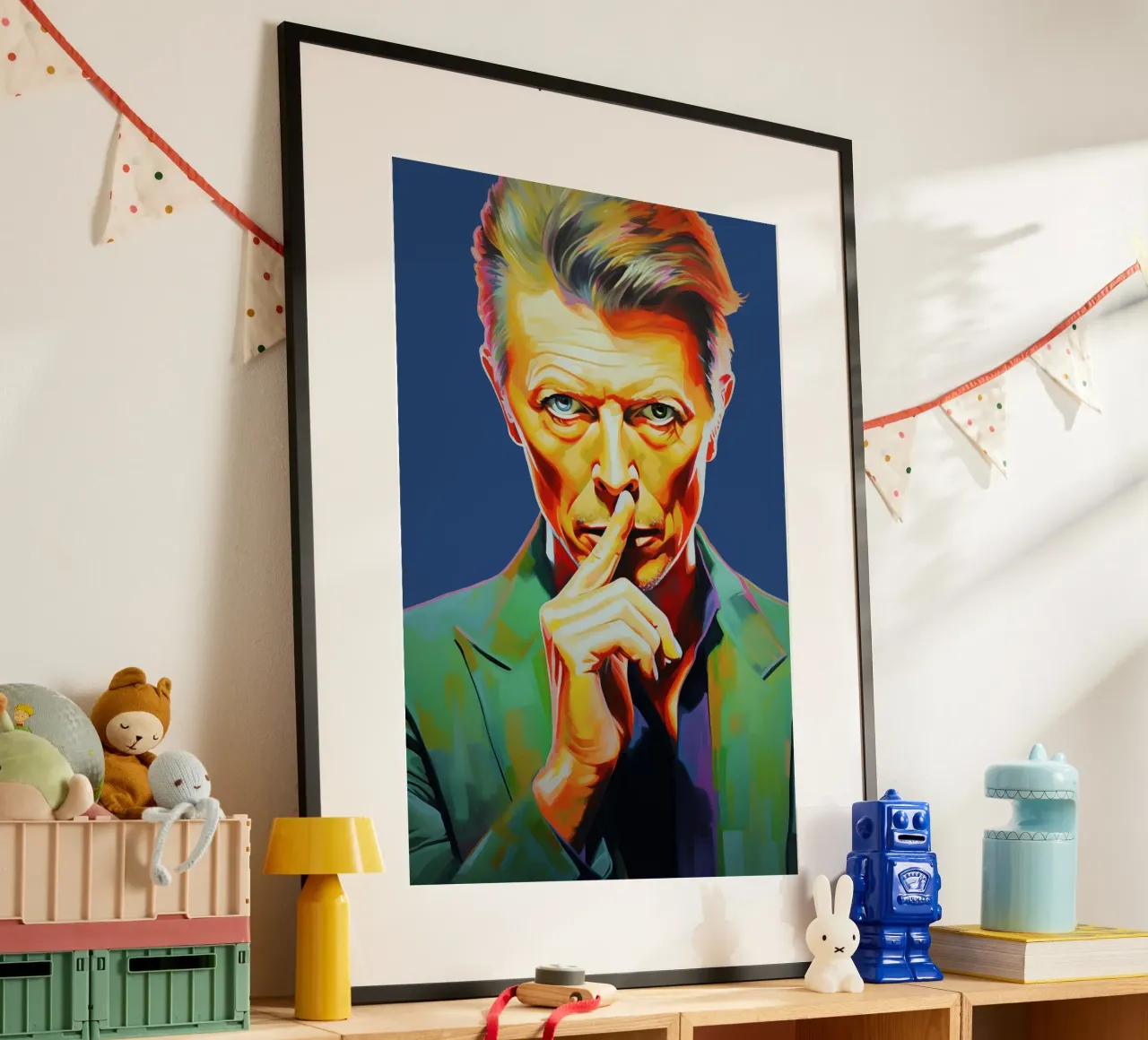 David Bowie, Stella eterna blu carta hahnemühle da Carinaprint