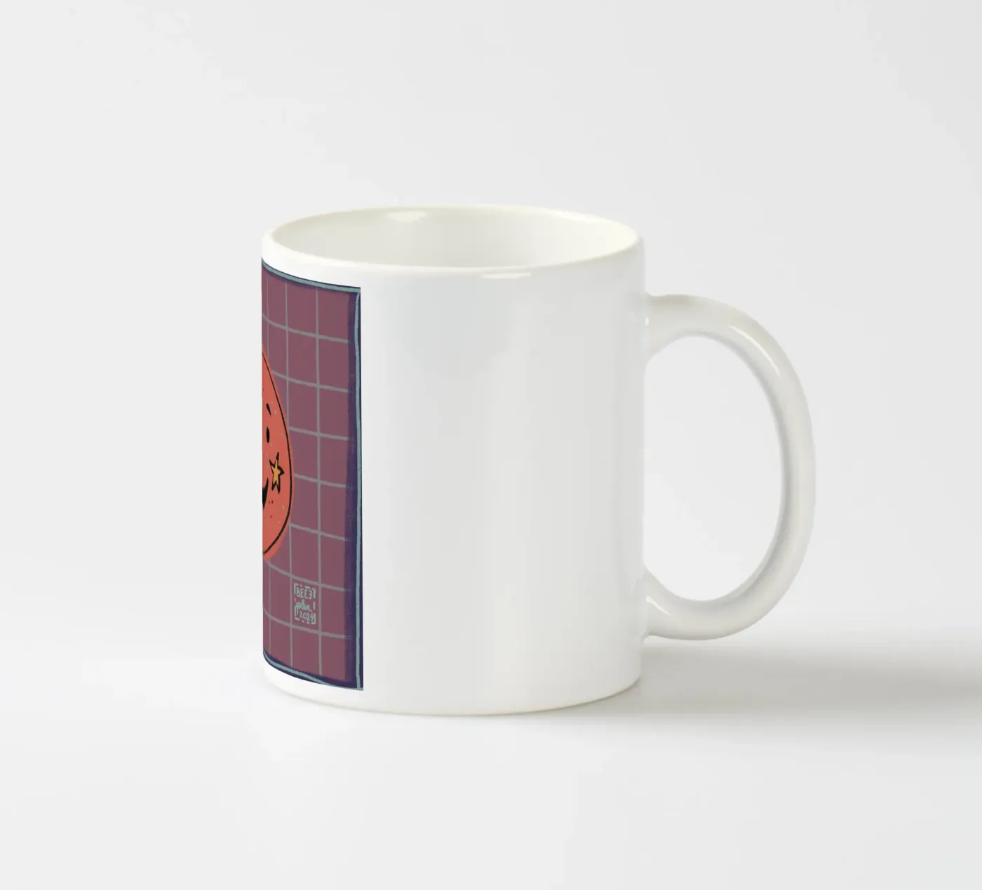 Hey :) ceramic mug by Beeeplan