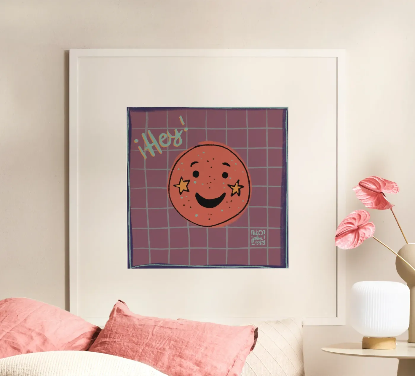 Hey :) poster van Beeeplan