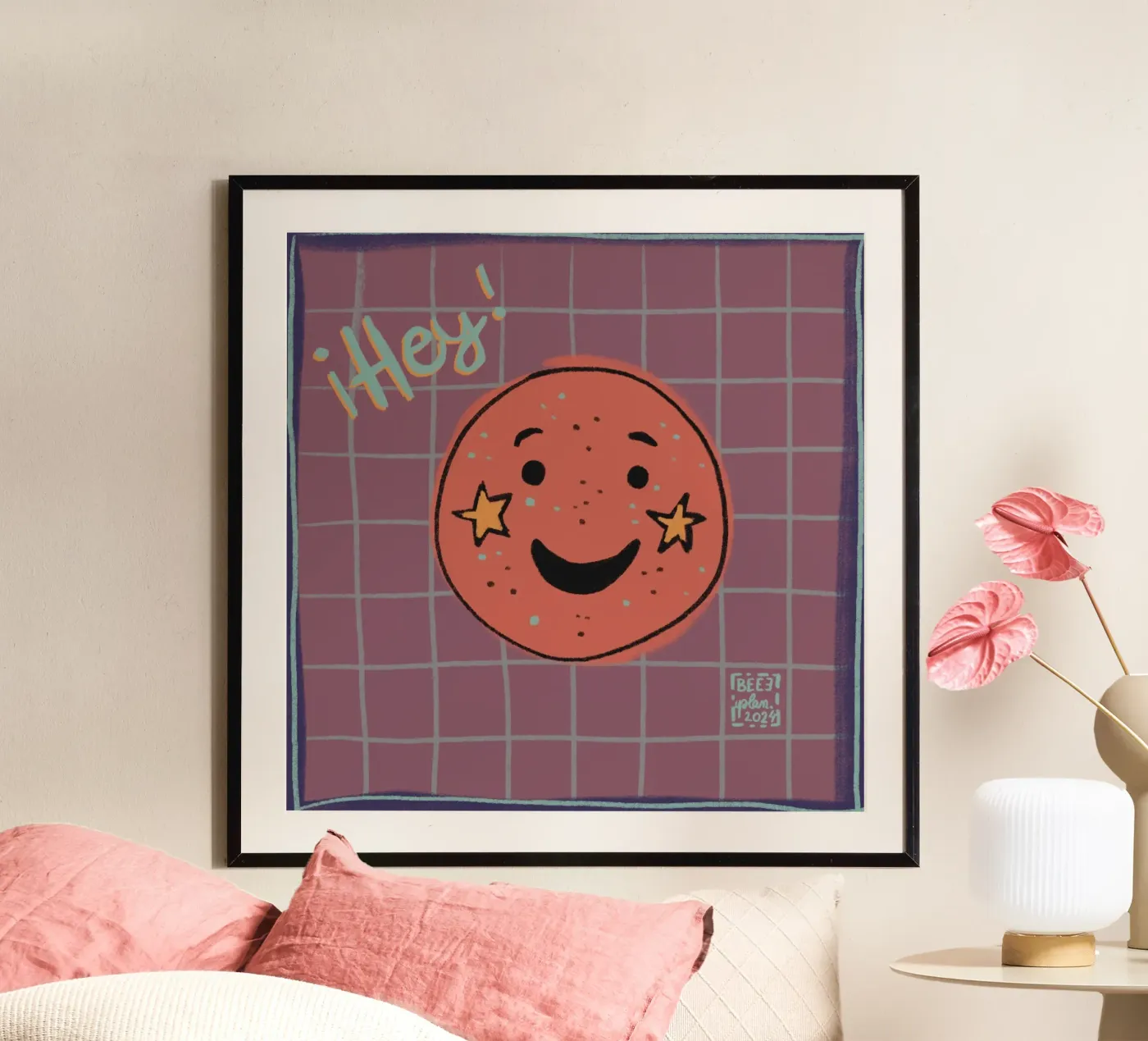 Hey :) poster van Beeeplan