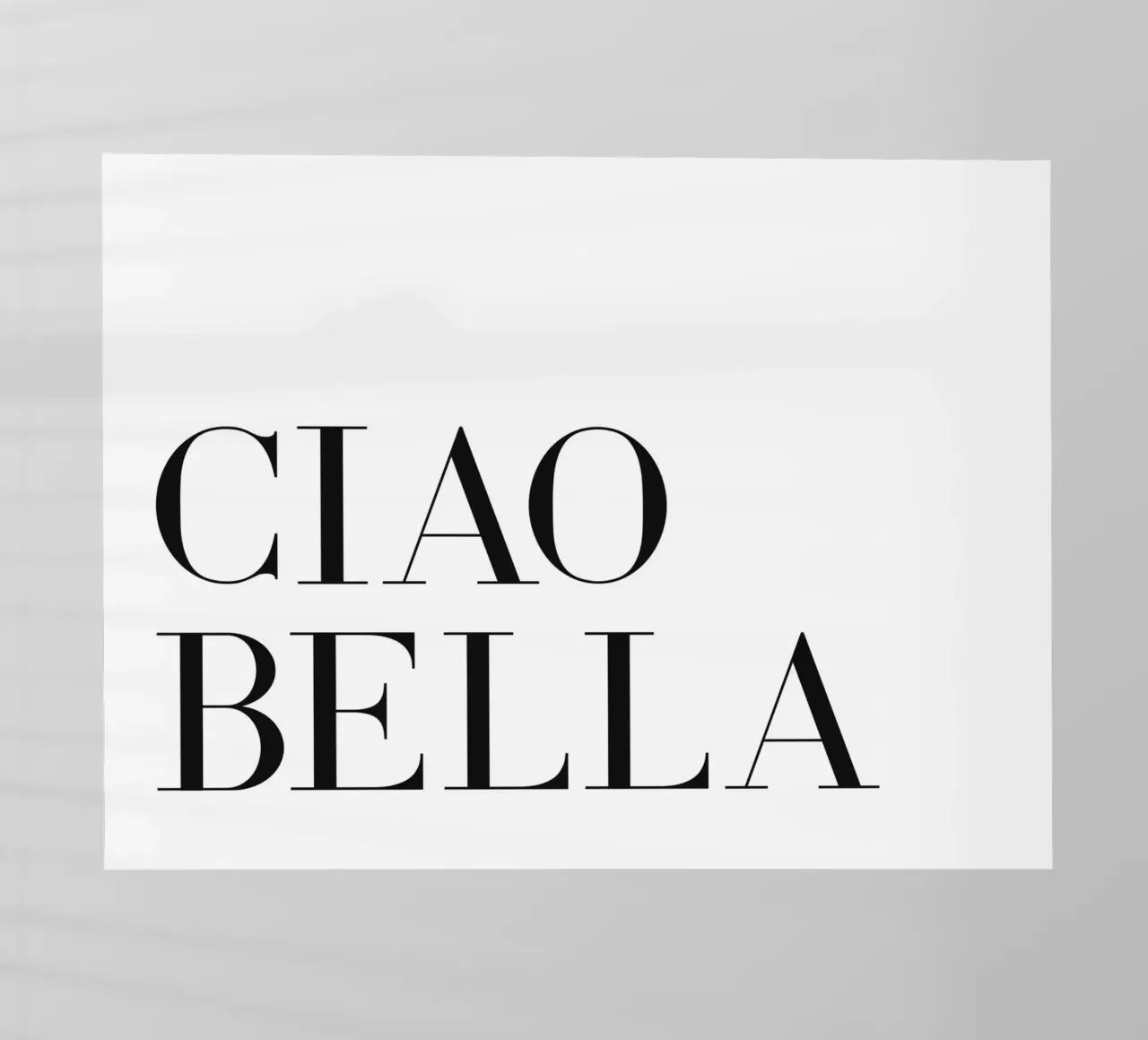 Ciao bella pellicola backlit da Paigaam Studio