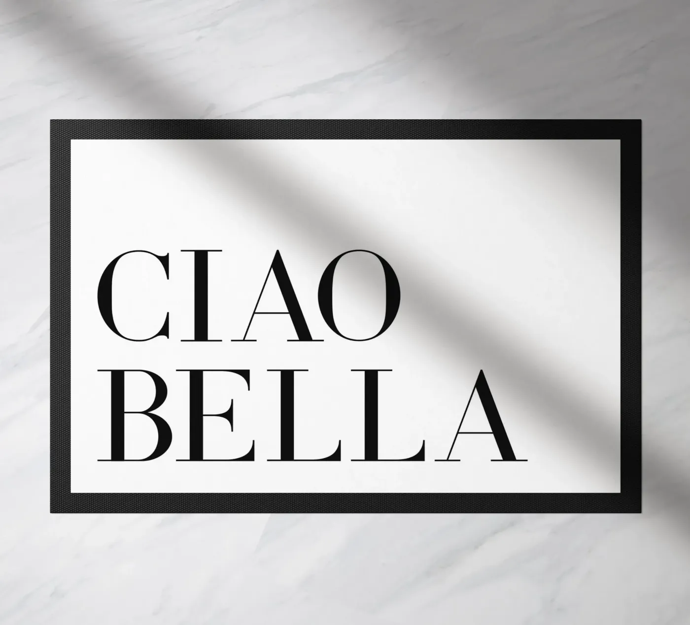 Hello beautiful doormat by Paigaam Studio