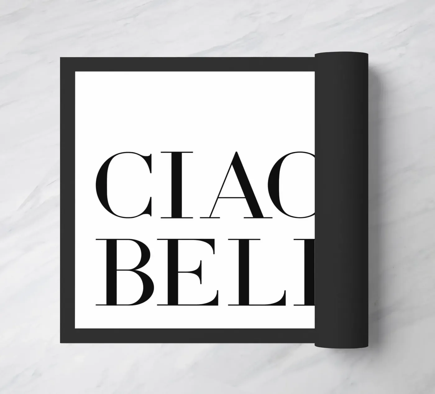 Hello beautiful doormat by Paigaam Studio