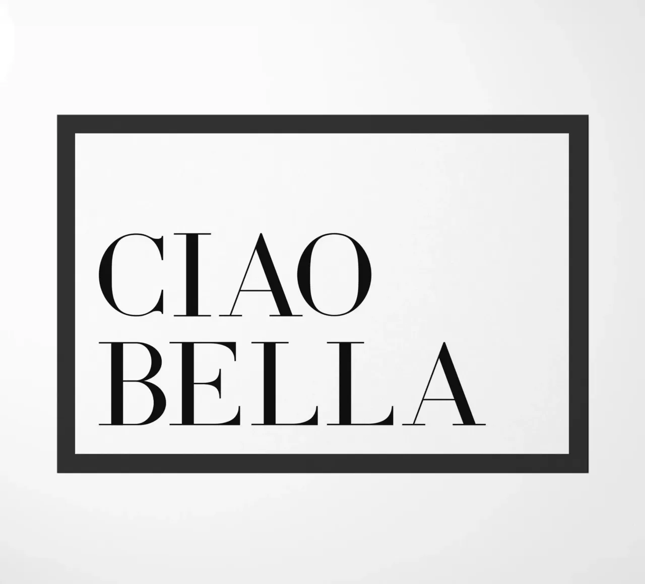 Ciao bella zerbino da Paigaam Studio