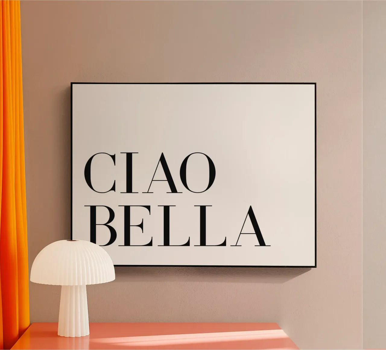 Ciao bella plexiglass da Paigaam Studio