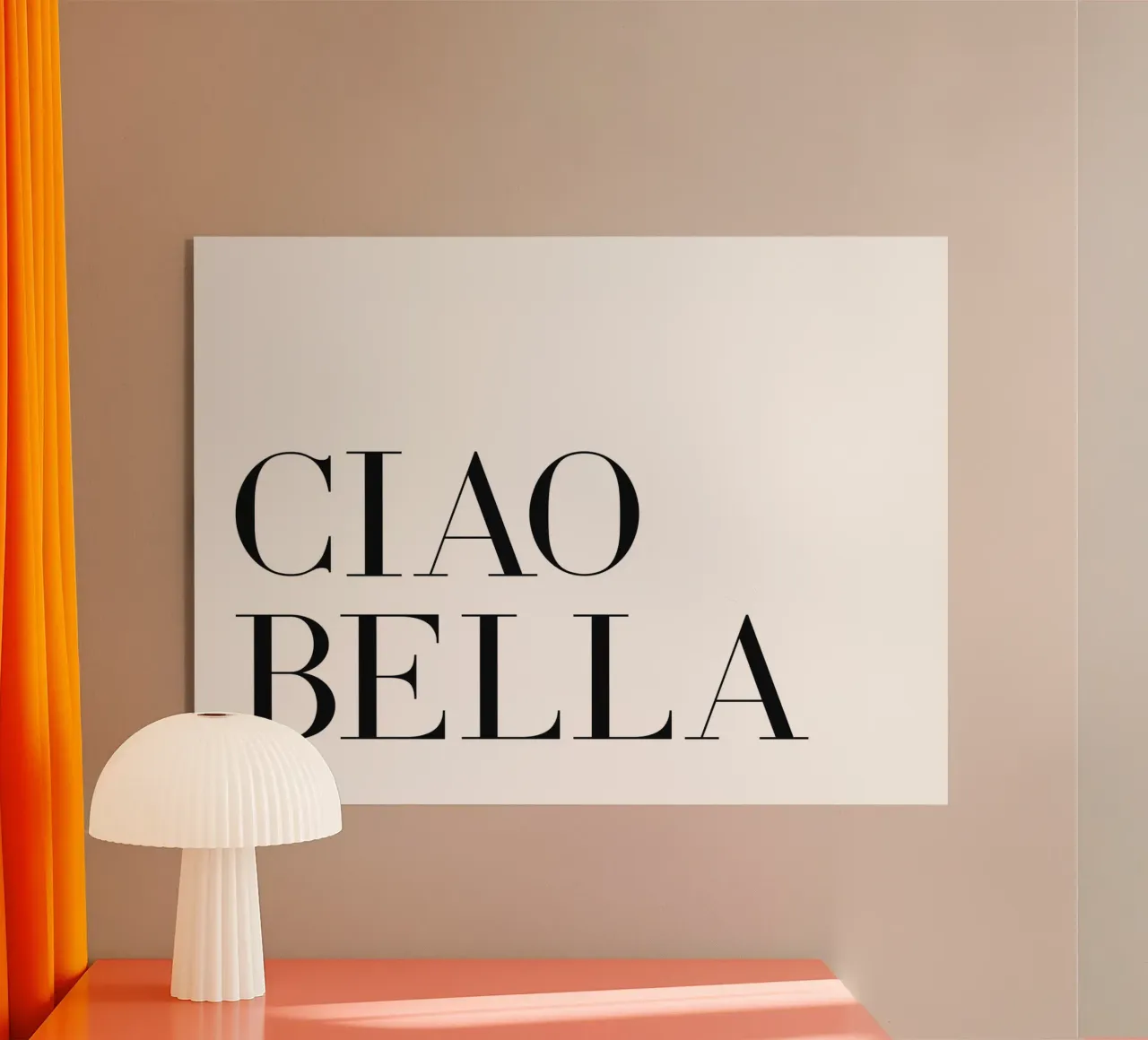 Ciao bella plexiglass da Paigaam Studio