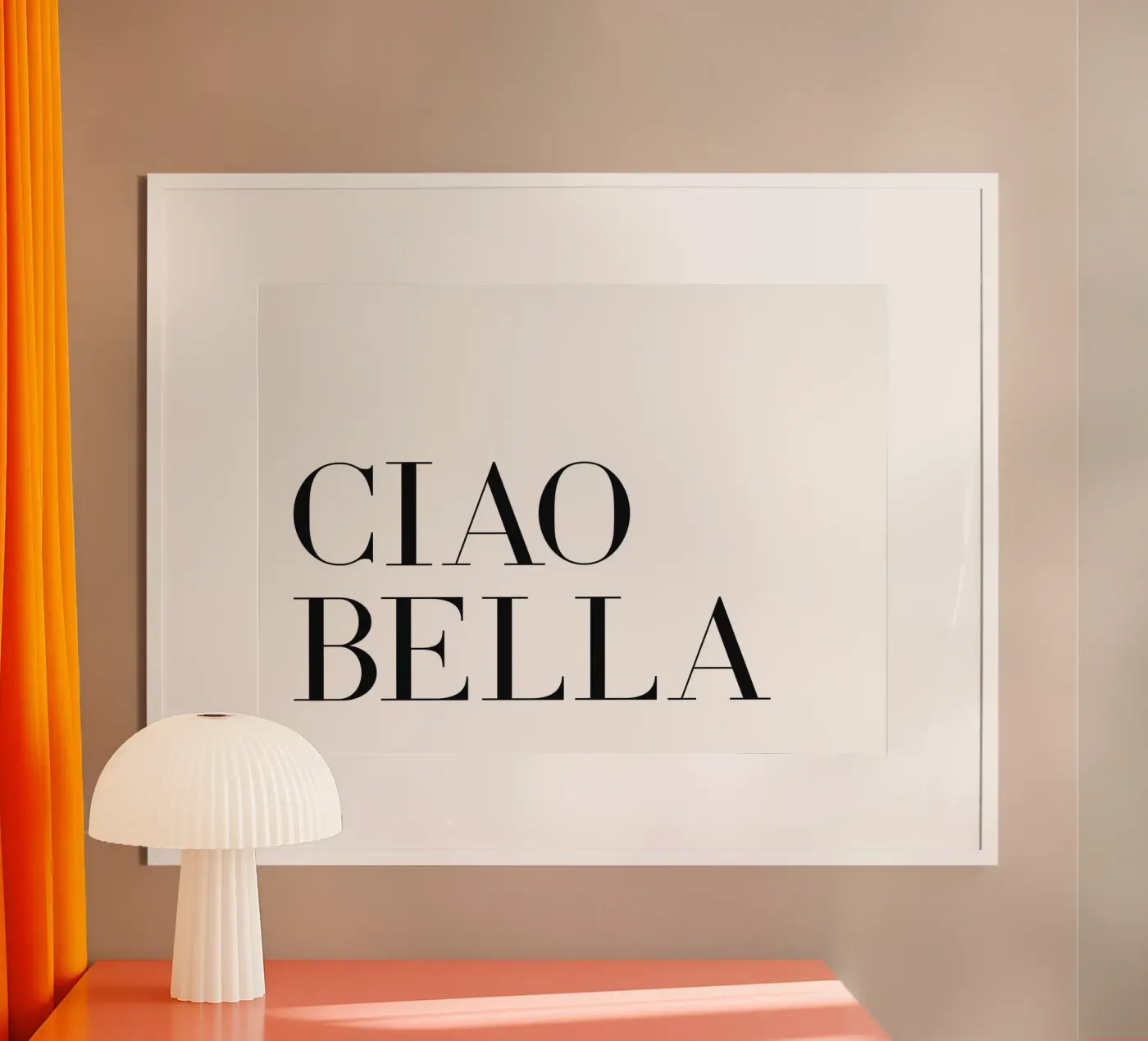 Ciao bella poster da Paigaam Studio