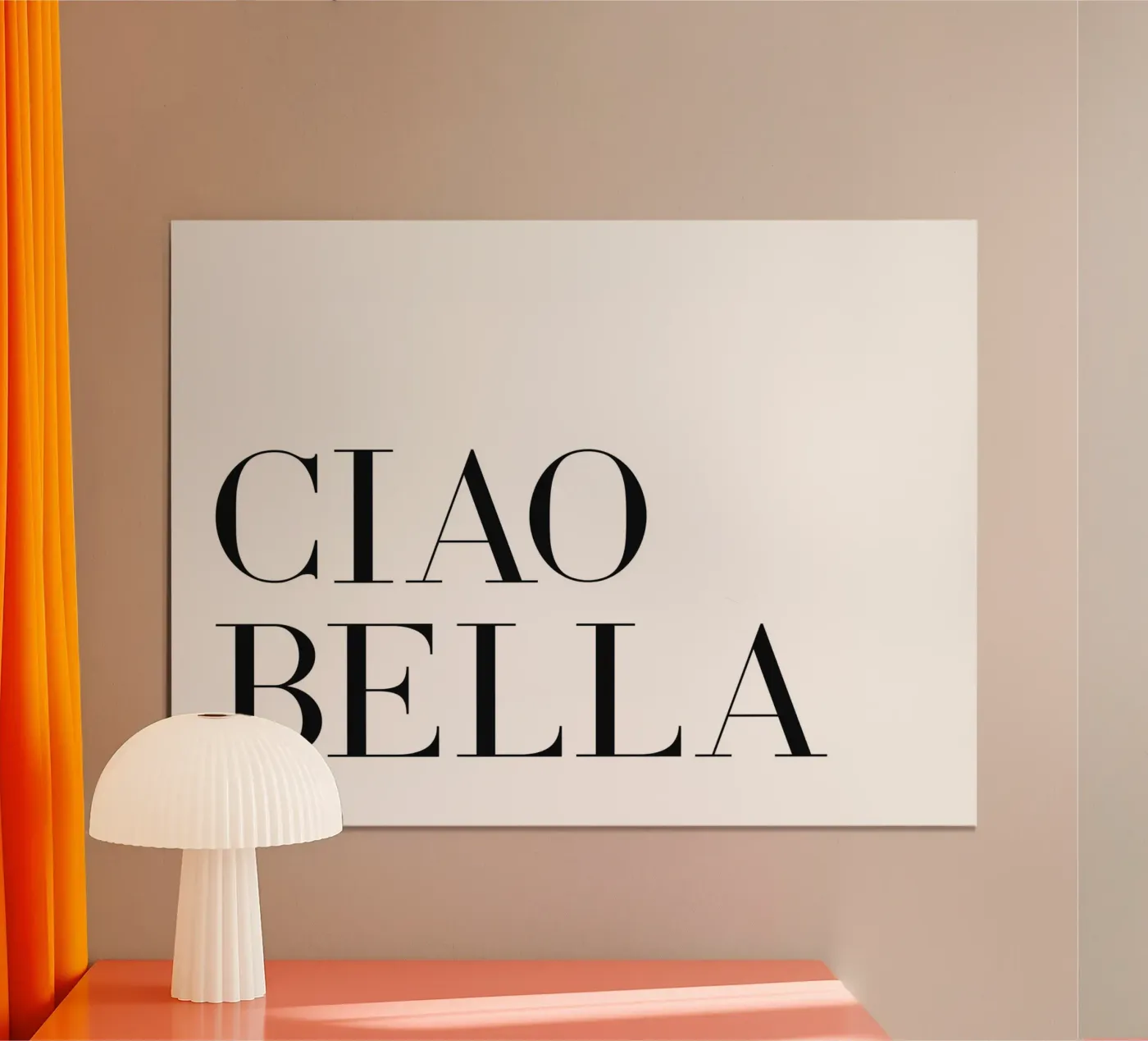 Ciao bella poster da Paigaam Studio