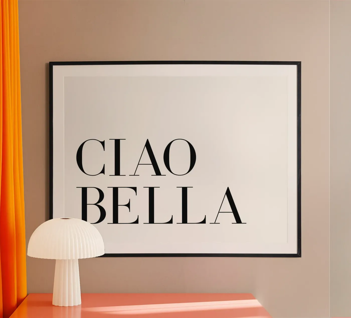 Ciao bella poster da Paigaam Studio