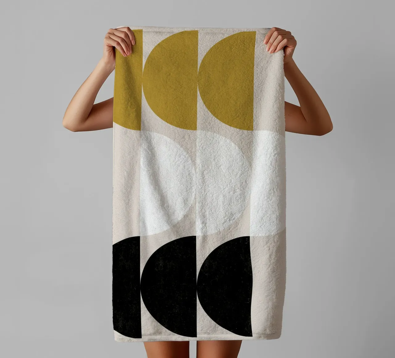 Cats & Dotz - Shape 12 towel by The Artcircle