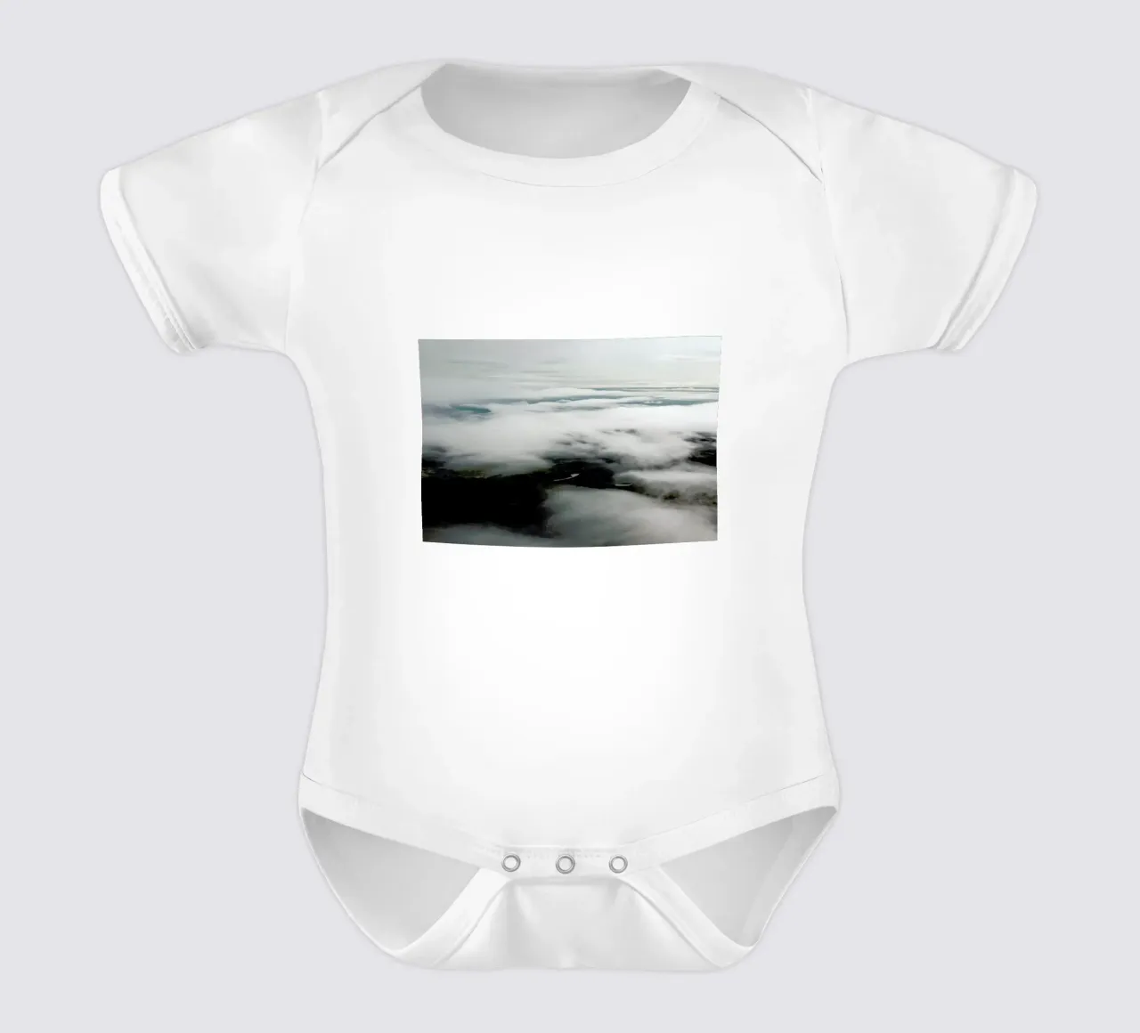 Through The Clouds body neonato maniche corte da Nur Mut