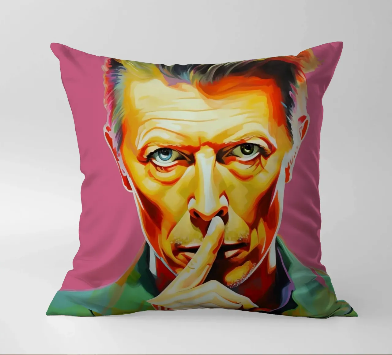 David Bowie, Ewiger Star rosa cuscino da Carinaprint