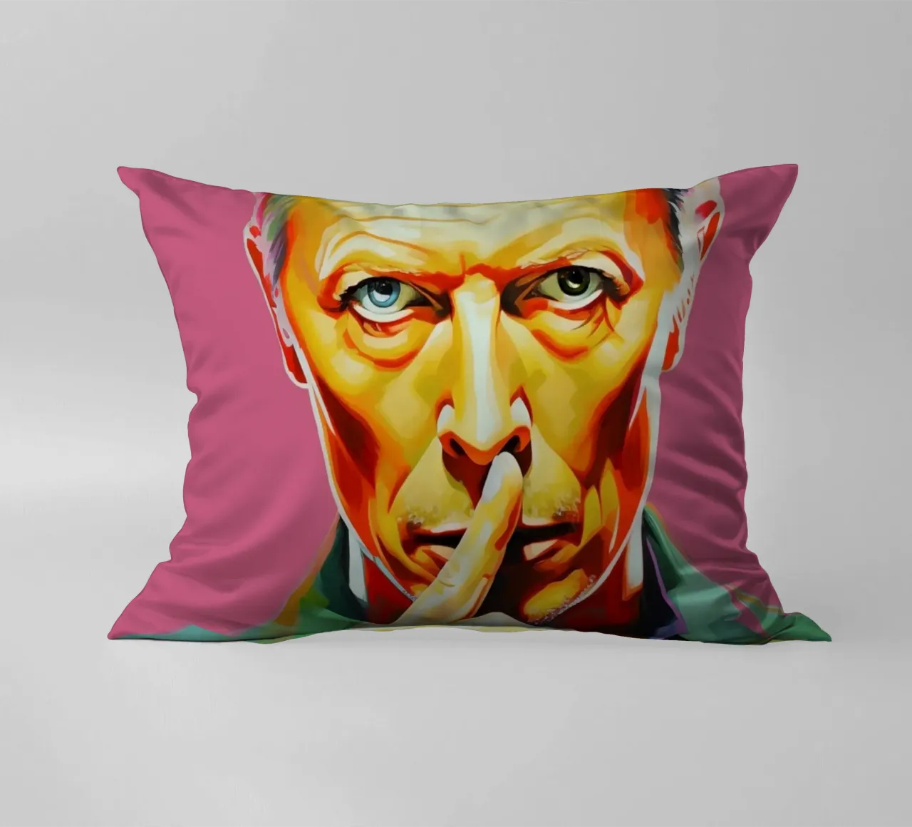 David Bowie, Ewiger Star rosa cuscino da Carinaprint