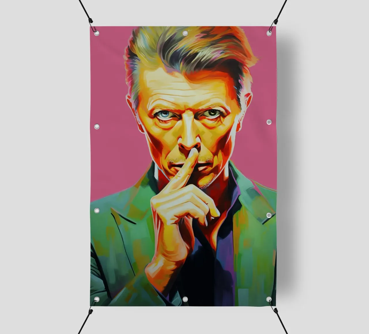 David Bowie, Ewiger Star rosa telo in pvc da Carinaprint