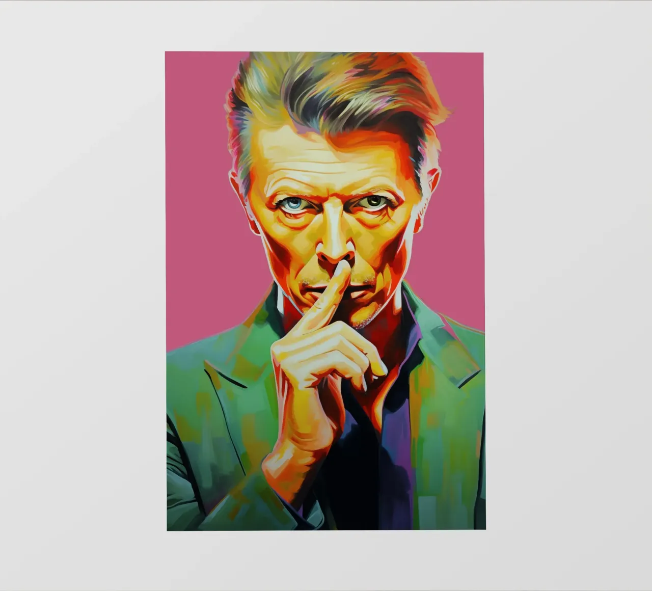 David Bowie, Ewiger Star rosa telo in pvc da Carinaprint