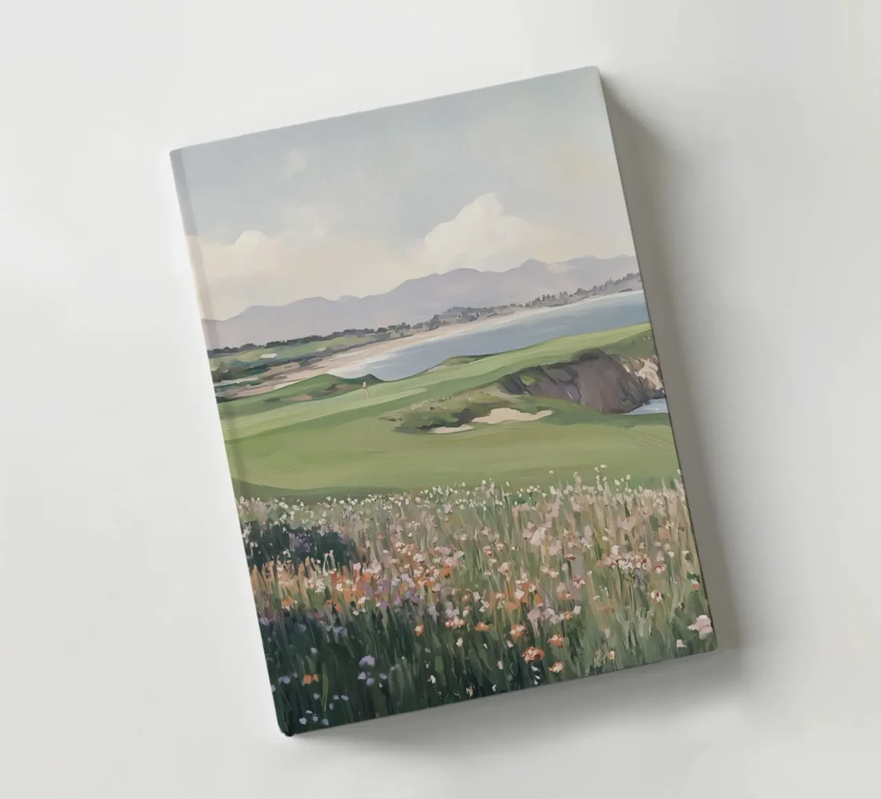 Fleurs sauvages côtières Paysage carnet de notes de Melloi Art Print
